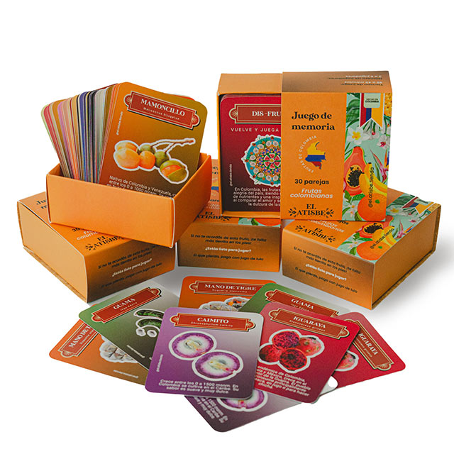 Juego de memoria de Frutas Colombianas