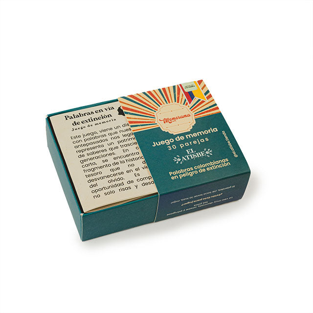Juego de Memoria Palabras Colombianas