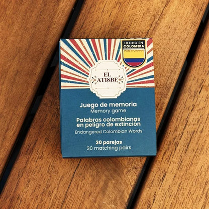 Juego de Memoria Palabras Colombianas