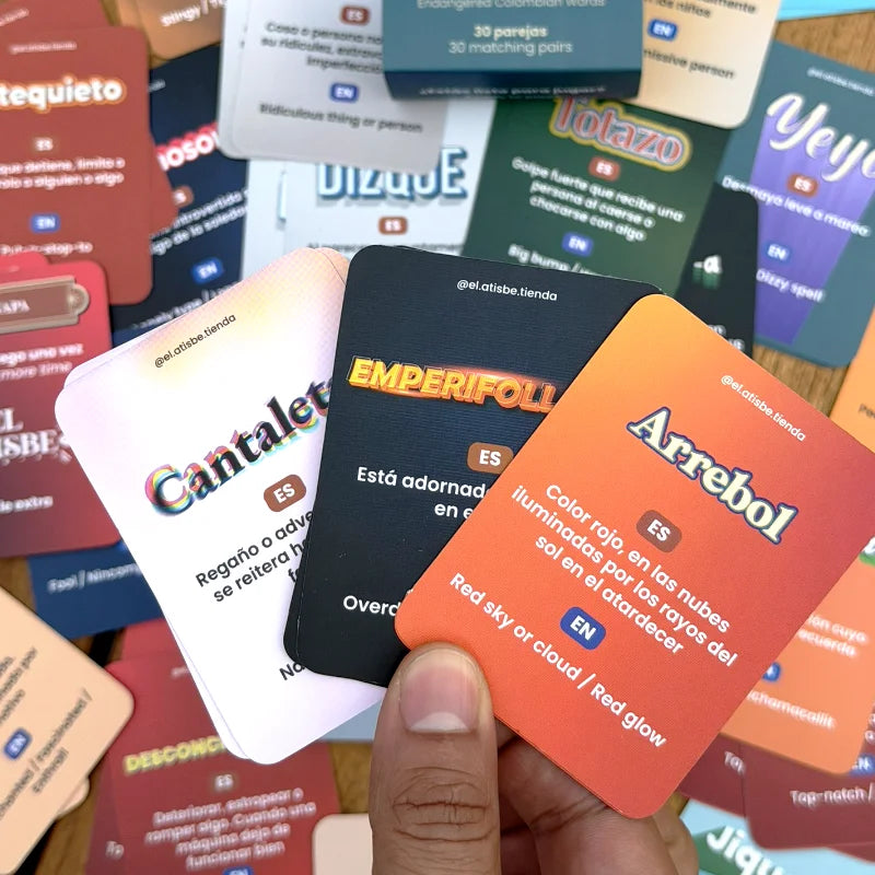 Juego de Memoria Palabras Colombianas
