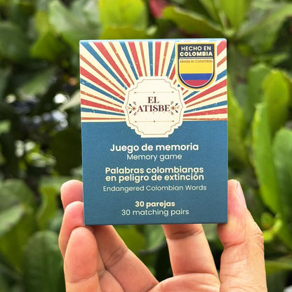 Juego de Memoria Palabras Colombianas