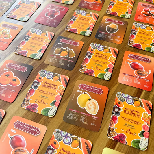 Juego de memoria de Frutas Colombianas