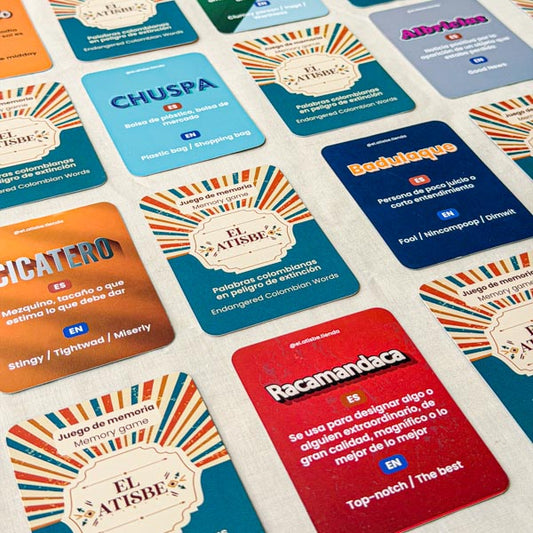 Juego de Memoria Palabras Colombianas